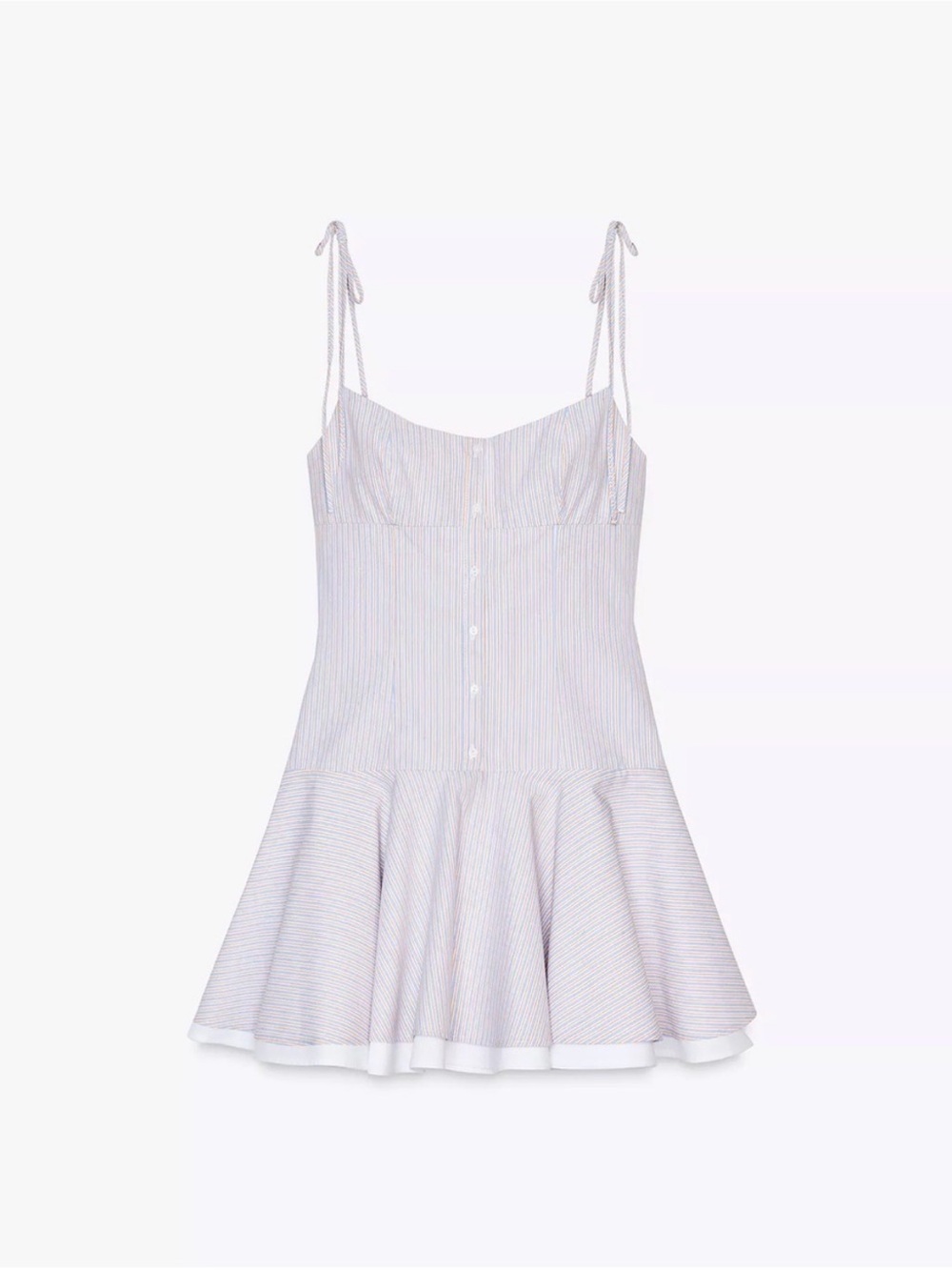 NEW Zara Short Striped Dress Cotton Sz L